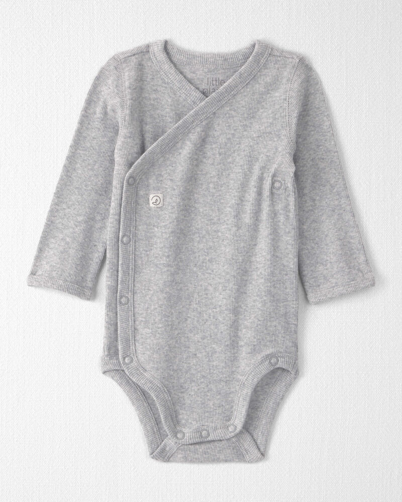Baby Organic Cotton Rib Bodysuit, image 1 of 3 slides