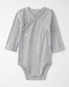 Baby Organic Cotton Rib Bodysuit, image 1 of 3 slides