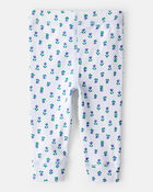 Bébé Emballage de 2 pantalons à enfiler à motifs de fleurs, image 3 sur 10 diapositives