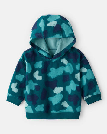 Baby Boy Camo Hoodie - Teal, 