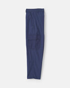 Gar&ccedil;ons - Pantalon cargo &agrave; coupe ample &ndash; Bleu marine, image 3 sur 5 diapositives