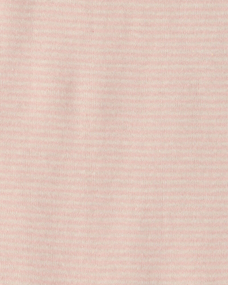 B&eacute;b&eacute; fille - Emballage 5 cache-couches manches courtes &agrave; motif floral - Rose/Ivoire, image 5 sur 6 diapositives