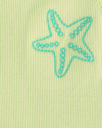 Toddler Girl Starfish Tank Top - Green, 