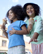 Toddler Girl Mermaid Top - Blue, image 2 of 5 slides