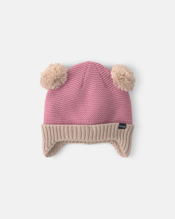Baby Girl Kombi Minnie Pom Hat - Blush, 