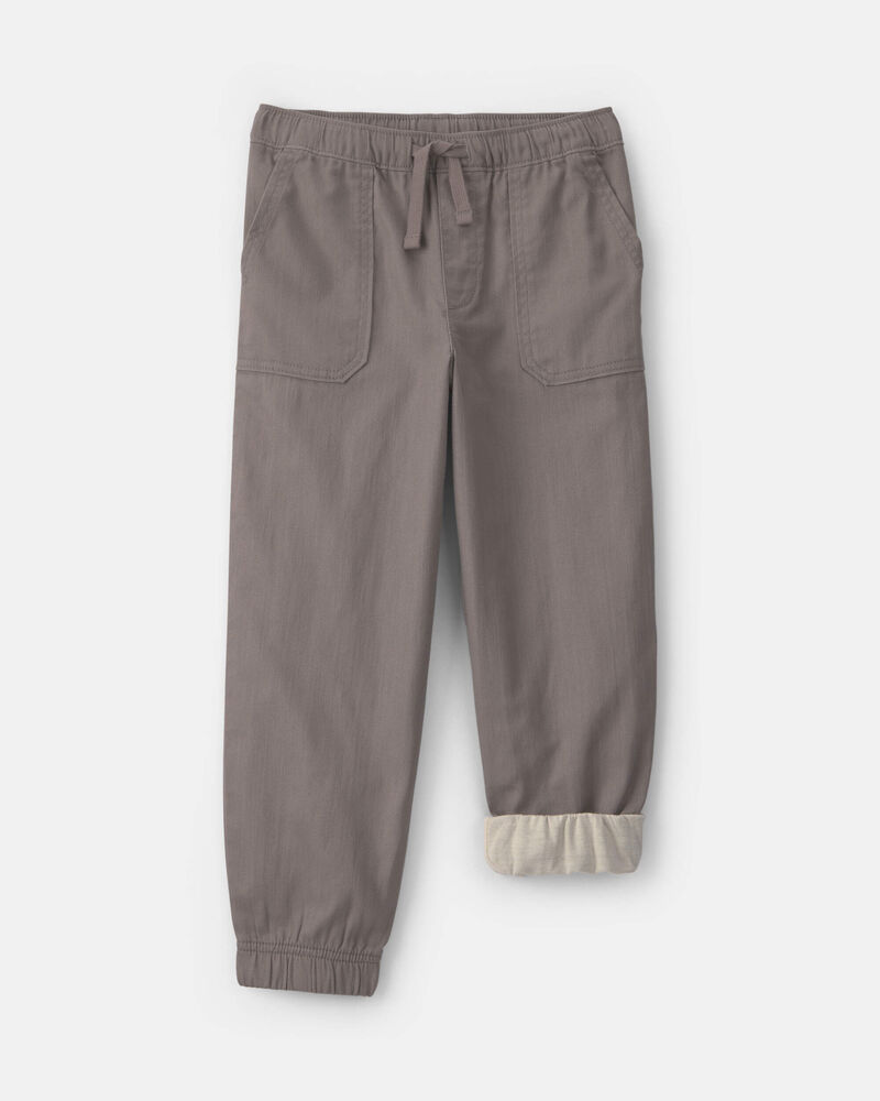 Boys Twill Joggers - gray, image 4 of 5 slides