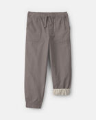 Boys Twill Joggers - gray, image 4 of 5 slides