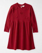 Girls Organic Cotton Sweater Knit Dress, image 1 of 5 slides