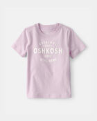 Tout-petit fille - T-shirt &agrave; manches courtes &agrave; imprim&eacute; logo OskKosh - Mauve, image 1 sur 3 diapositives