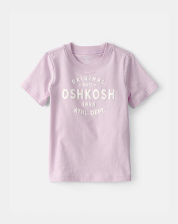 Tout-petit fille - T-shirt &agrave; manches courtes &agrave; imprim&eacute; logo OskKosh - Mauve, 