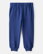 Toddler Boy Solid Fleece Cotton Jogger - Navy, image 2 of 6 slides