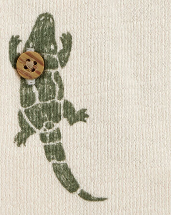 Baby Alligator Button-Down Shirt, 