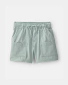 Baby Boy Poplin Drawstring Utility Shorts - Green, image 1 of 4 slides