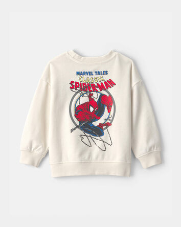 Tout-petit gar&ccedil;on - Chandail en jersey bouclette Spider-Man de &copy;Marvel - Blanc, 