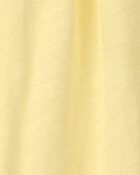 Baby Girl Ruffle Eyelet Sleeveless Romper - Yellow, image 2 of 3 slides