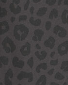 Toddler Girl Leopard Fleece Joggers - Black, image 3 of 4 slides
