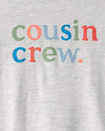 Kid 'Cousin Crew' Graphic Tee - Grey, 