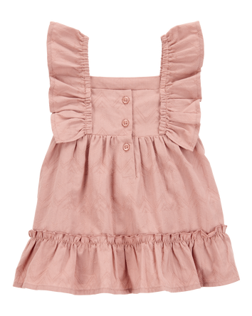 Baby Flutter Tiered Dress, 