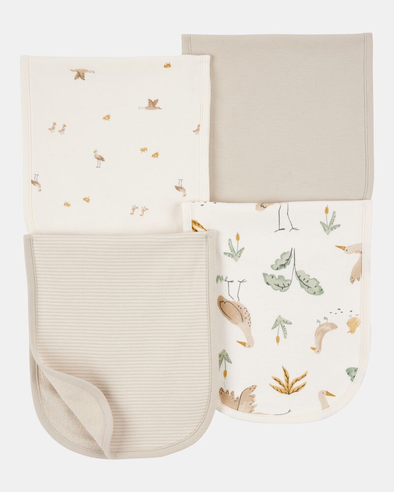 Baby 4-Pack Burp Cloths, image 1 of 2 slides