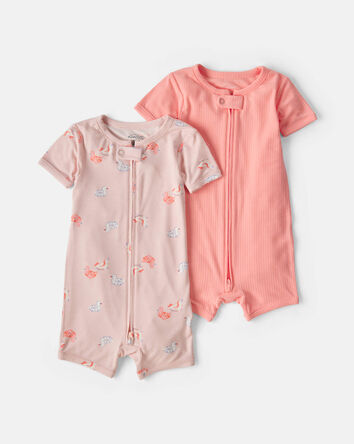 Baby Girl 2-Pack Flamingo PurelySoft&trade; 1-Piece Pyjama - Pink, 