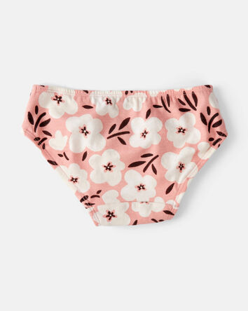 Enfant en bas âge Emballage de 7 culottes hipsters en coton extensible à fleurs et cœurs, 
