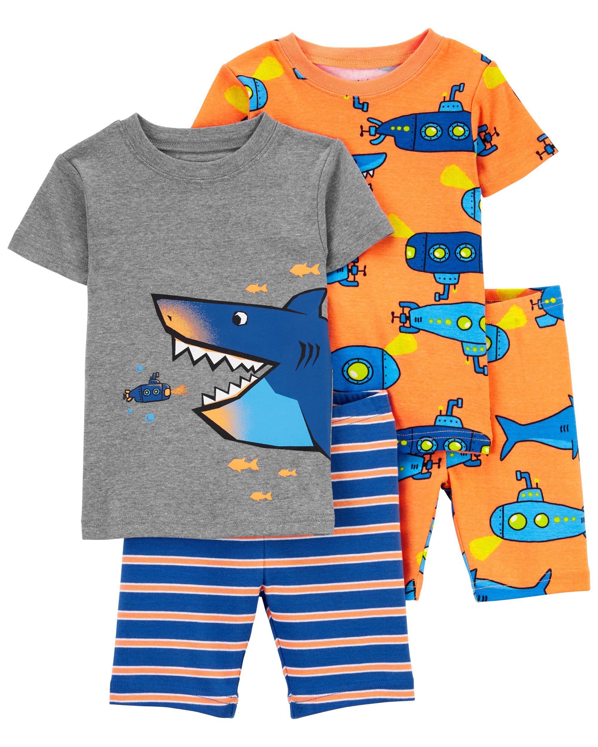 Shark pajamas for boys new arrivals
