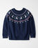 Navy Blue Fair Isle