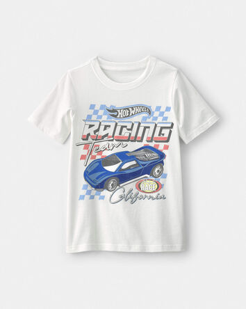 Gar&ccedil;ons - T-shirt &agrave; imprim&eacute; Hot Wheels&trade; - Blanc, 