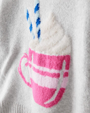 Girls Hot Chocolate Sweater - Heather Grey, 