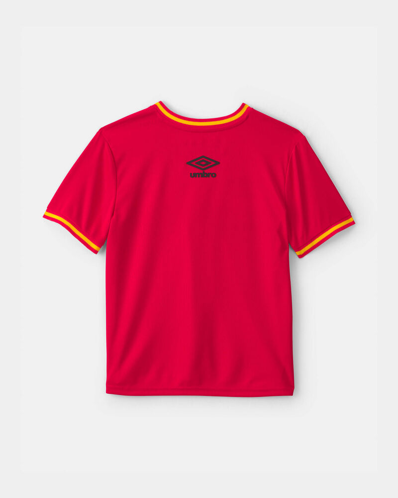Ensemble 2 pi&egrave;ces chandail de soccer et short Umbro de l&rsquo;Espagne pour jeune - Rouge/Jaune/Noir, image 3 sur 10 diapositives