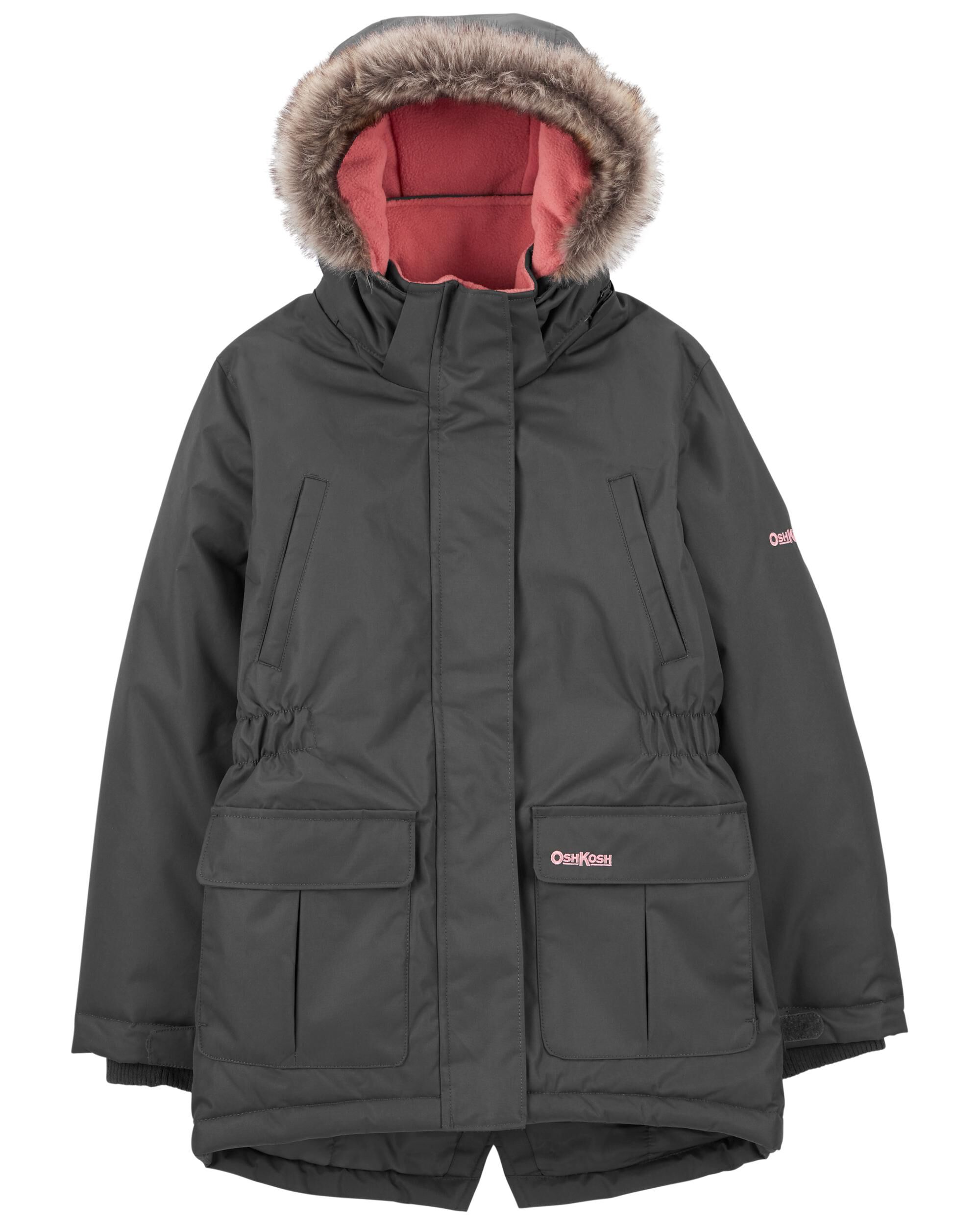 Parka with detachable hood store