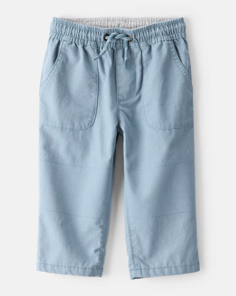 Baby Boy Everyday Pull-On Pants - Blue, image 1 of 4 slides