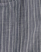 Boys 2-Piece Organic Cotton Gauze Short Set in Cream, image 4 of 7 slides