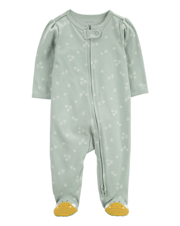 Baby Bee Zip 2-Way Zip Cotton Sleeper, 