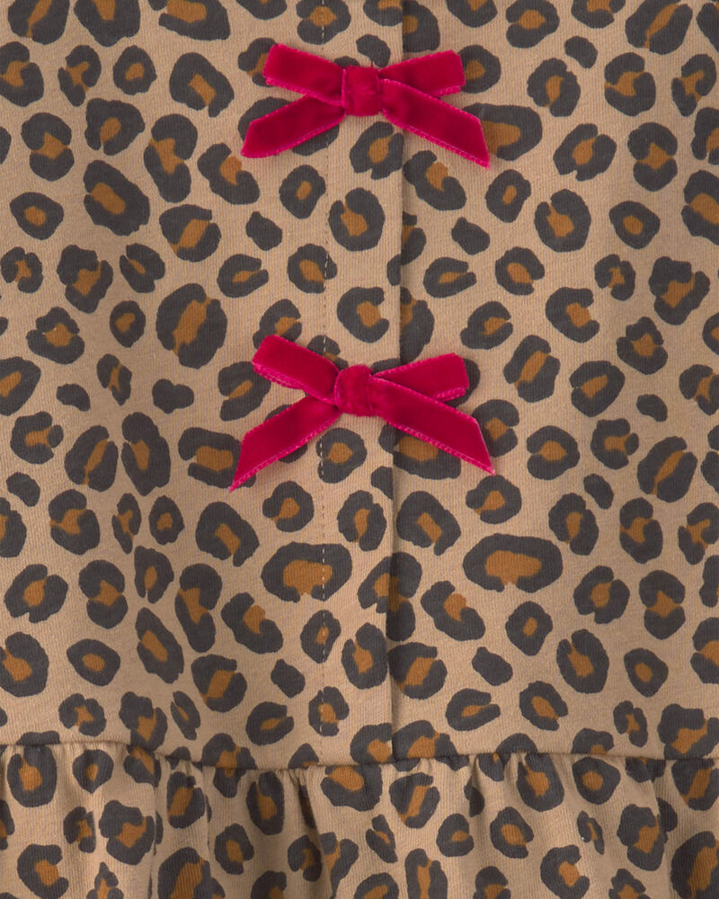 Toddler Girl 2-Piece Leopard Long-Sleeve Top & Pant Set - Brown/Grey, image 3 of 5 slides