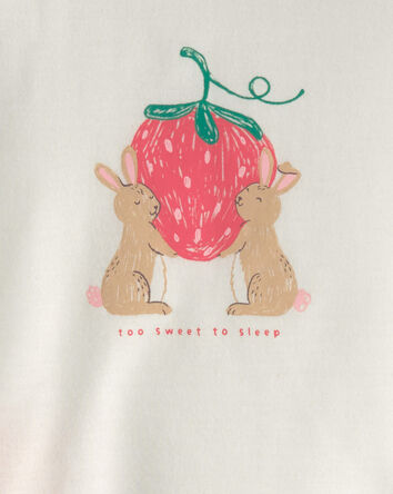 Tout-petit fille - Ensemble de pyjama 2 pi&egrave;ces Coupe ample Lapin de P&acirc;ques - Rose/Ivoire, 