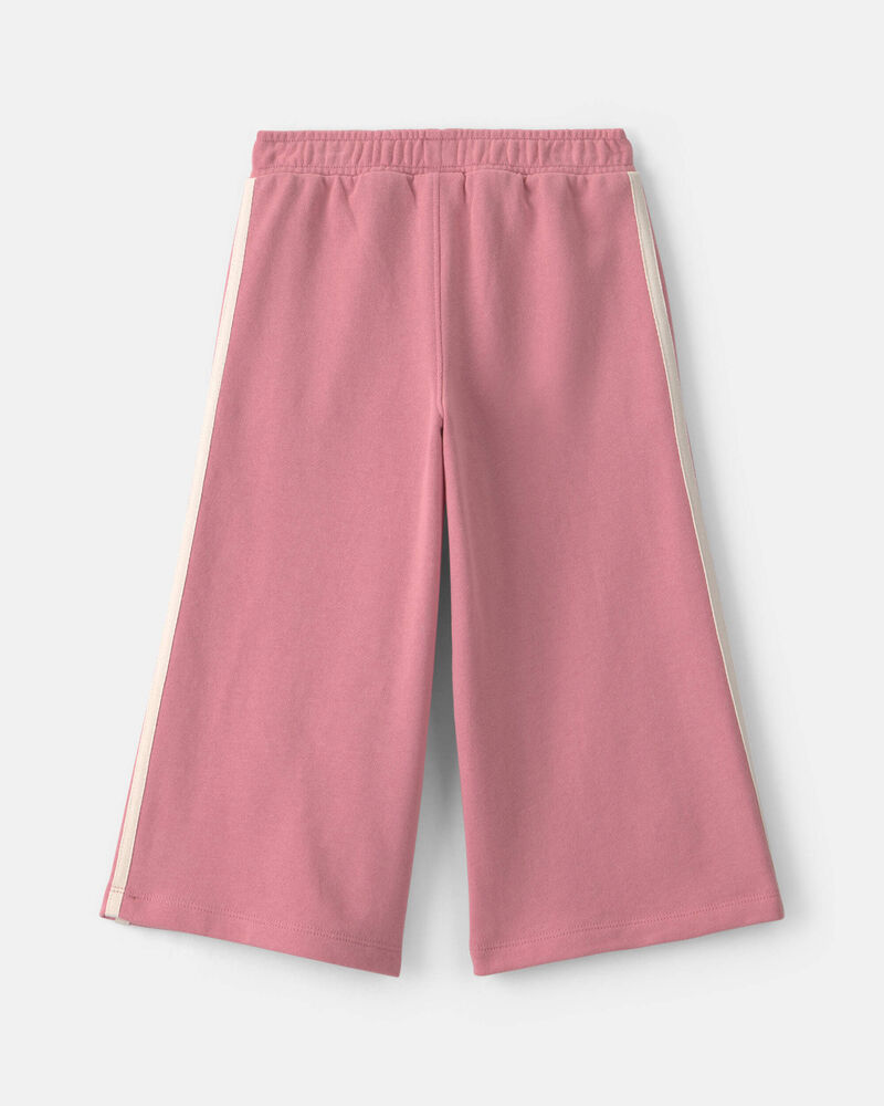 Toddler Girl French Terry Wide-Leg Pants - Pink, image 5 of 7 slides