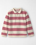 Girls Organic Cotton French Terry Rugby Polo, image 1 of 4 slides