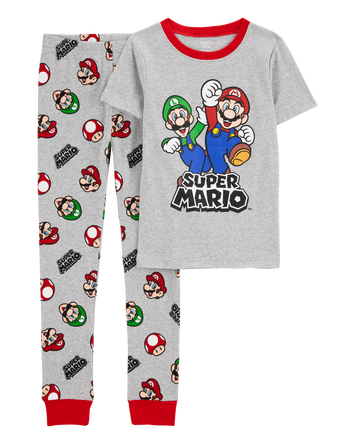 Kid 2-Piece Super Mario 100% Snug Fit Cotton Pyjamas, 