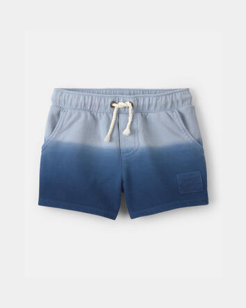 Tout-petit gar&ccedil;on - Short en jersey bouclette &agrave; cordon de serrage &agrave; effet ombr&eacute; - Bleu, 