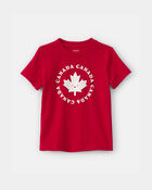 Tout-petit gar&ccedil;on - T-shirt &agrave; imprim&eacute; feuille d&rsquo;&eacute;rable pour la f&ecirc;te du Canada - Rouge, image 1 sur 2 diapositives