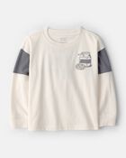 Toddler Boy Cookies & Milk Long-Sleeve Graphic Tee - Cream , image 1 of 6 slides