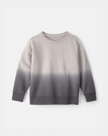 Gar&ccedil;ons - Chandail en jersey bouclette, effet ombr&eacute; - Gris, 
