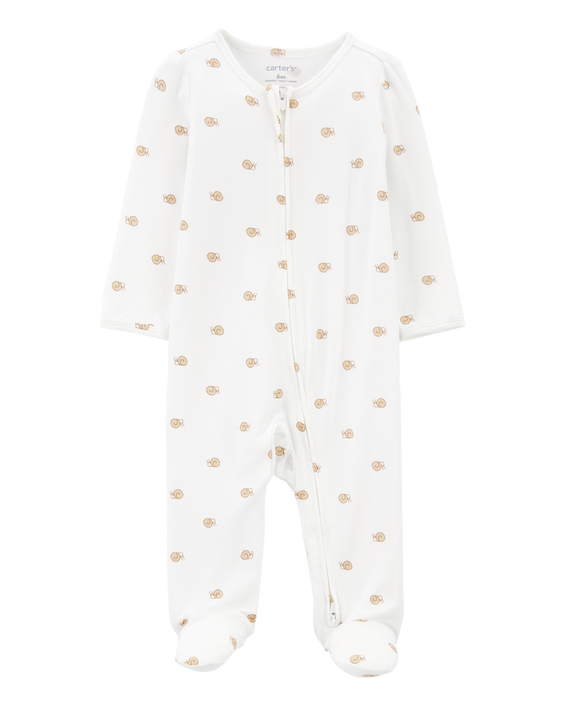 Baby Girls Baby Zip Up PurelySoft Sleeper Pyjamas 6M