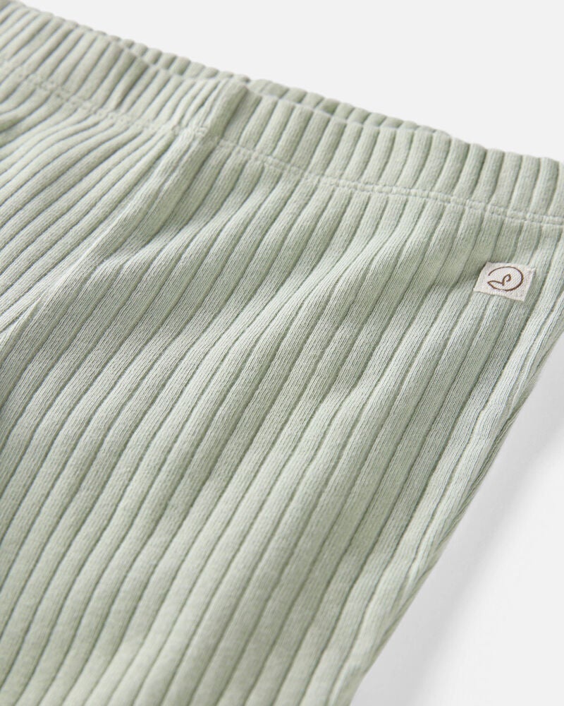 Toddler 2-Pack Organic Cotton Rib Leggings, image 3 of 6 slides