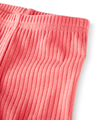 Baby Organic Cotton Ribbed Pedal Shorts, image 3 of 3 slides