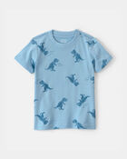Tout-petit gar&ccedil;on - T-shirt &agrave; motif dinosaure - Bleu, image 1 sur 2 diapositives