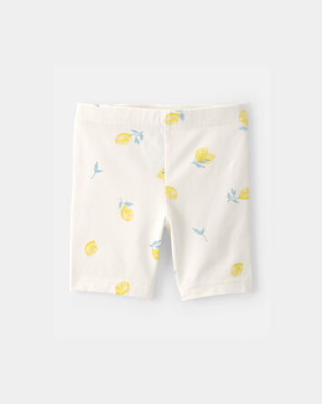 Tout-petit fille - Short de cycliste, citrons - Cr&egrave;me, 