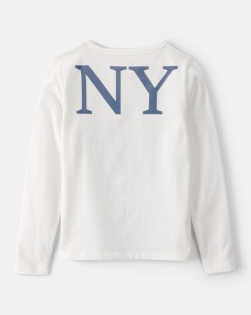 Girls Care Bear Long-Sleeve Top - White, 