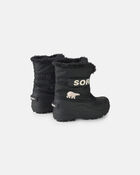 Boys SOREL Snow Commander&trade; Winter Boot - Black, image 2 of 3 slides